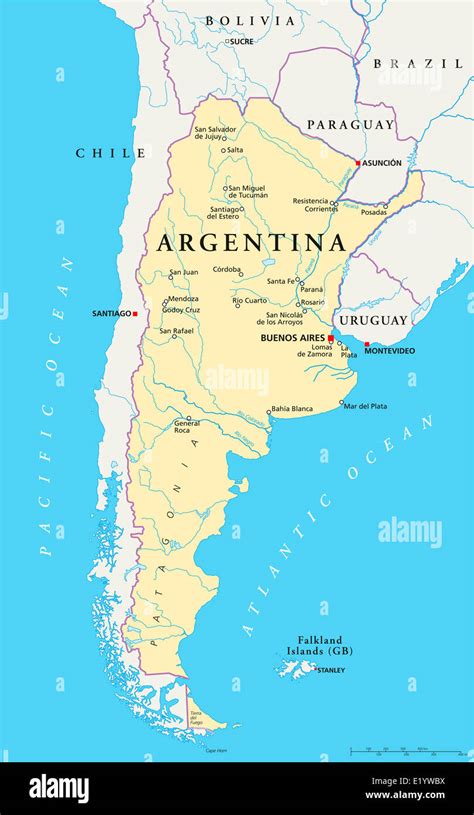 capital of argentina map.